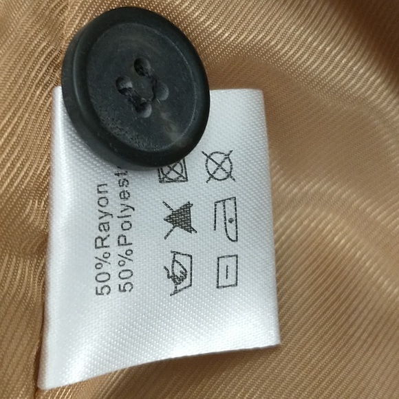 Khaki Vest Button Front Classic Waistcoat Lined & Washable Unisex 36" Chest - Picture 8 of 10